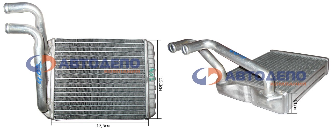 Радиатор печки HR-402 /MMC CANTER FD50AB 4M40 '94-'01/ AD на  
