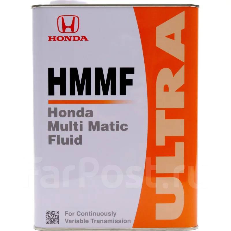 Масло трансмиссионное HONDA Ultra HMMF,CVT в АКПП вариатор разл. 08260-99904 Япония  (4.0л.)(услуга по замене масла) на  