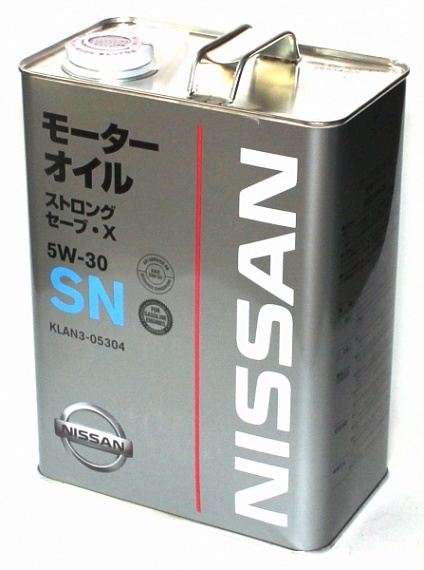 Масло NISSAN 5W-30 STRONG [KLAN5-05304] (Ж/Б) /синтетическое/(4л)(услуга по замене масла) на  