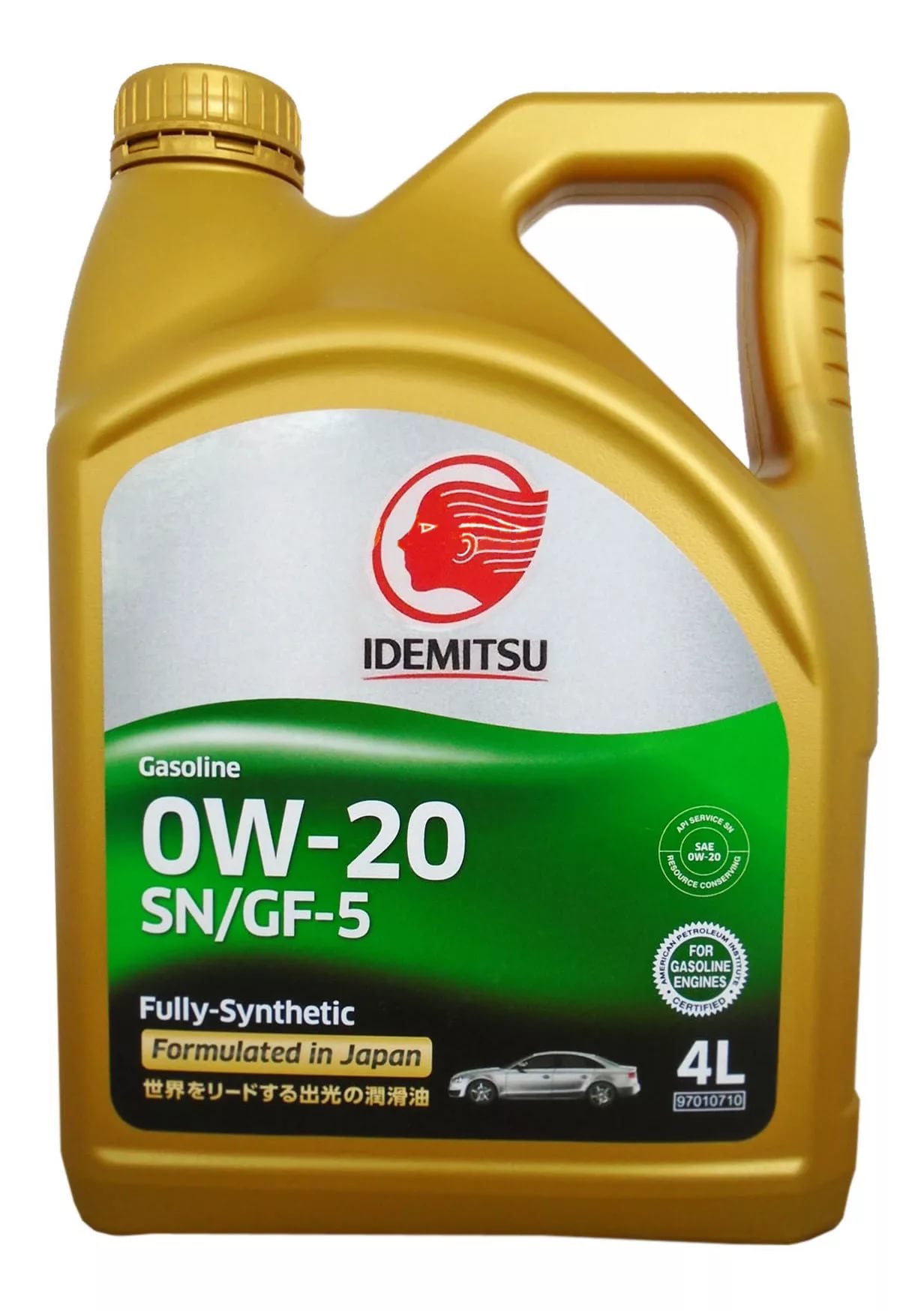 Масло IDEMITSU FULLY-SYNTHETIC 0W-20 (4л)(синтетическое)/SN/GF-5 /30021328-746/30011325-746 /(услуга по замене масла) на  