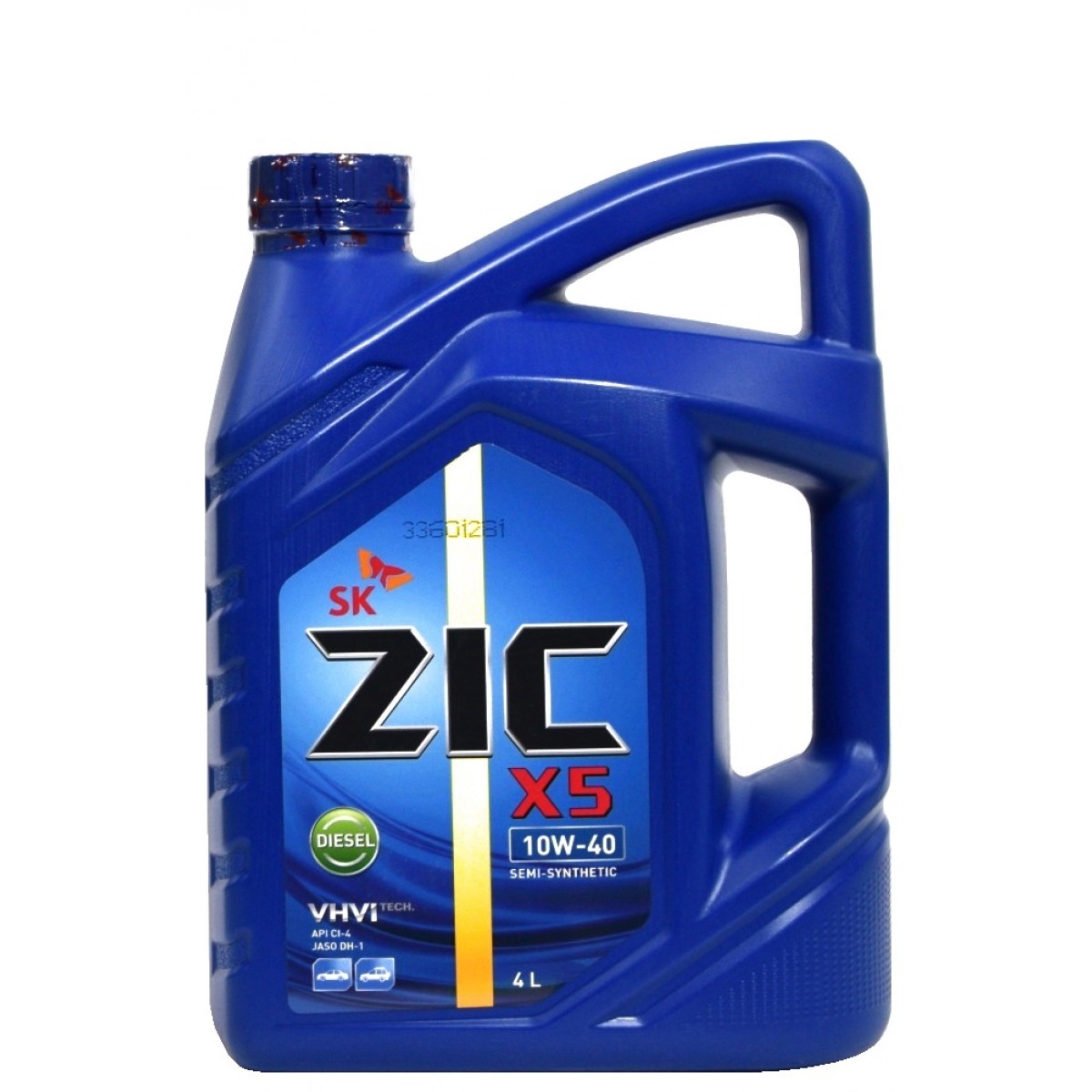 Масло ZIC X5 10W-40 Diesel SAE (4л)/CI-4/DH-1/полусинтетическое/(услуга по замене масла) на  