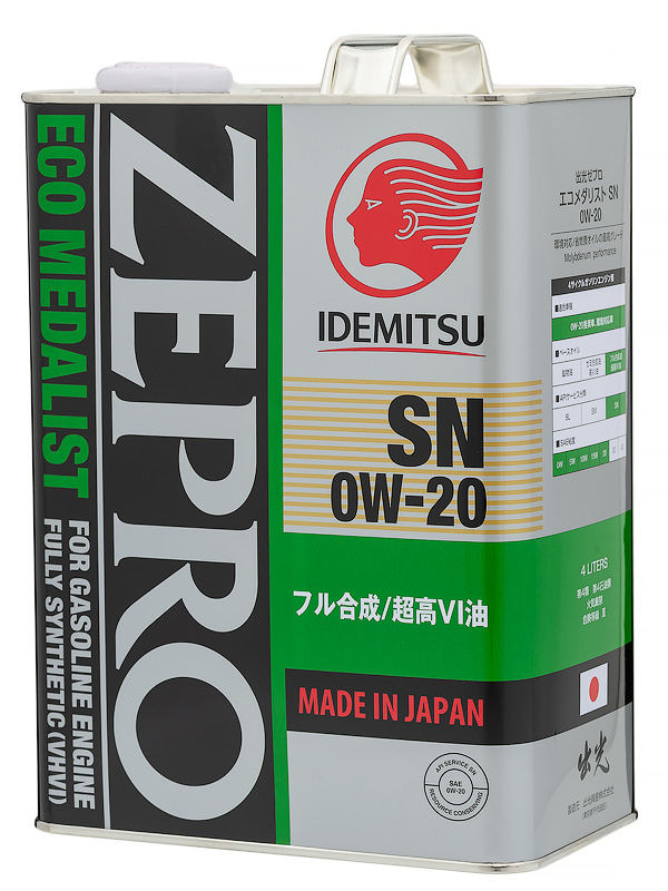 Масло IDEMITSU Zepro Eco Medalist 0W-20 металл (4л)(синтетическое)/SP/GF-6A /4253-004 замена 4250-004 /(услуга по замене масла) на  