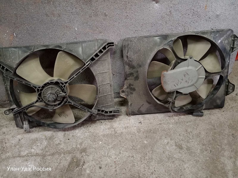 Диффузор радиатора TOY IPSUM SXM10 3S [б/у] /2шт. основной+кондиционера/ на Диффузор радиатора TOYOTA