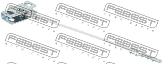 Трос ручника 02100-J10F Febest /центральный/NISSAN QASHQAI J10E '06-'13/
