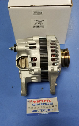 Генератор 4G92,  4G13 (ALMI001) DAGGER /12V 80A фишк.квад. 4pin/шкив 5pk./Lancer 1.6 '03-'08 4G92,  Colt 1.3 CJ 4G13 '95-'00/ на  